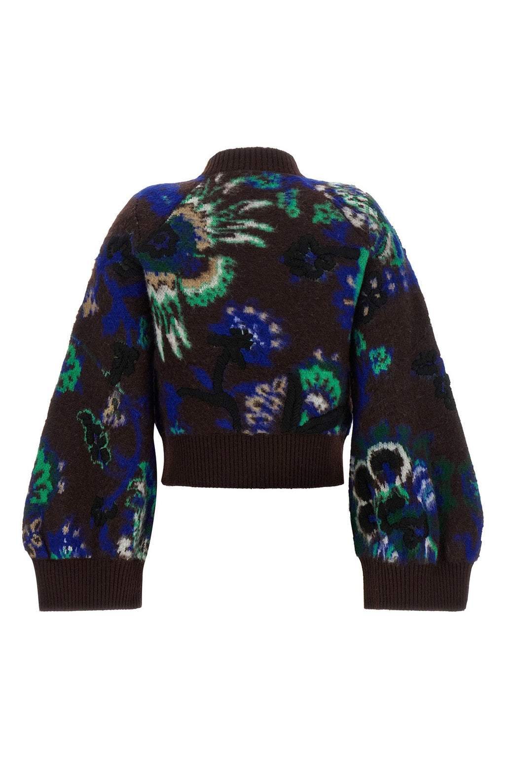 Floral jacquard blouson