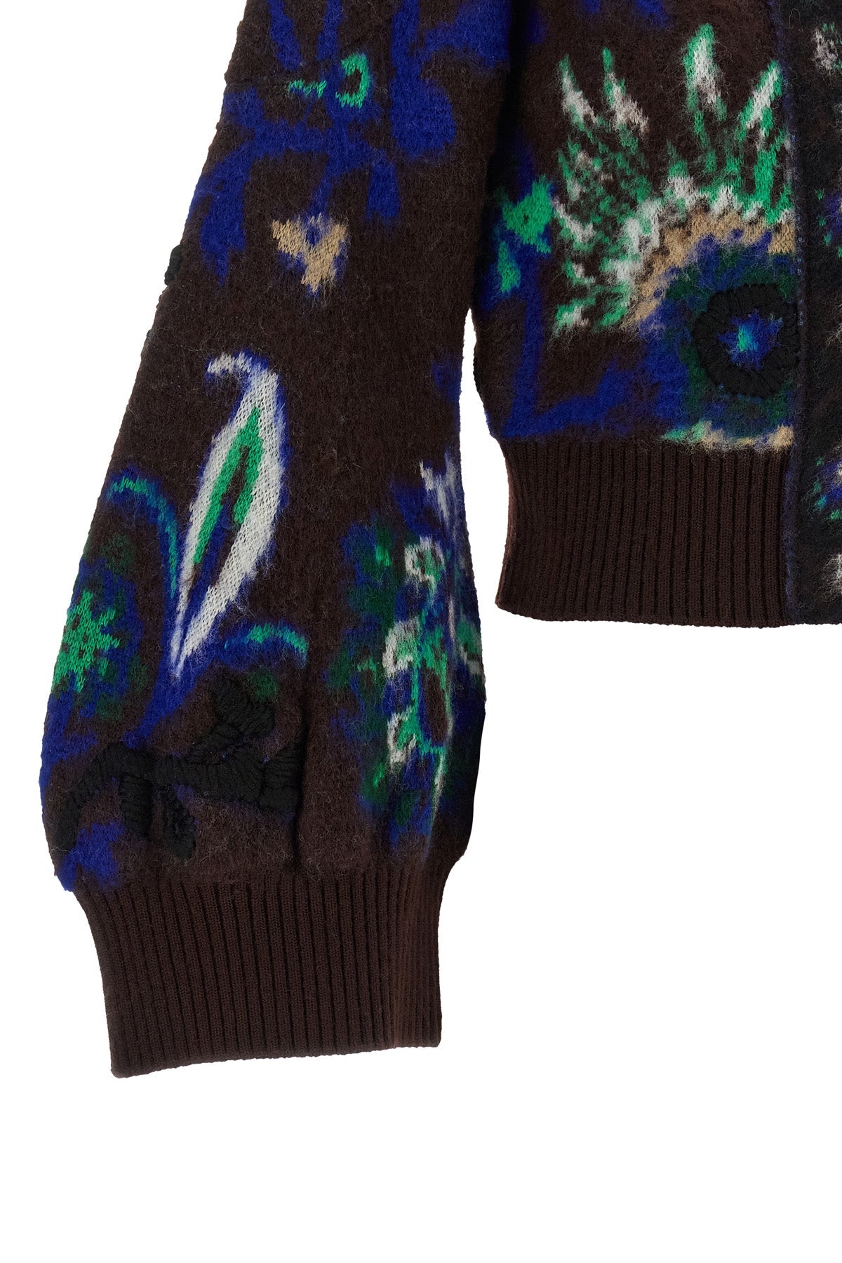 Floral jacquard blouson