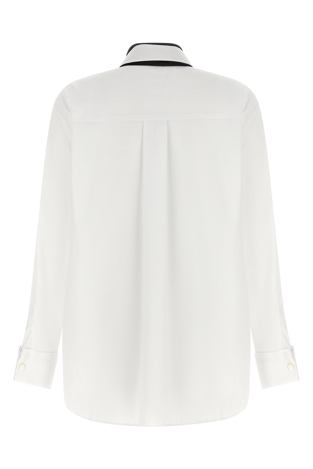 SACAI Poplin Shirt With Integrated Scarf