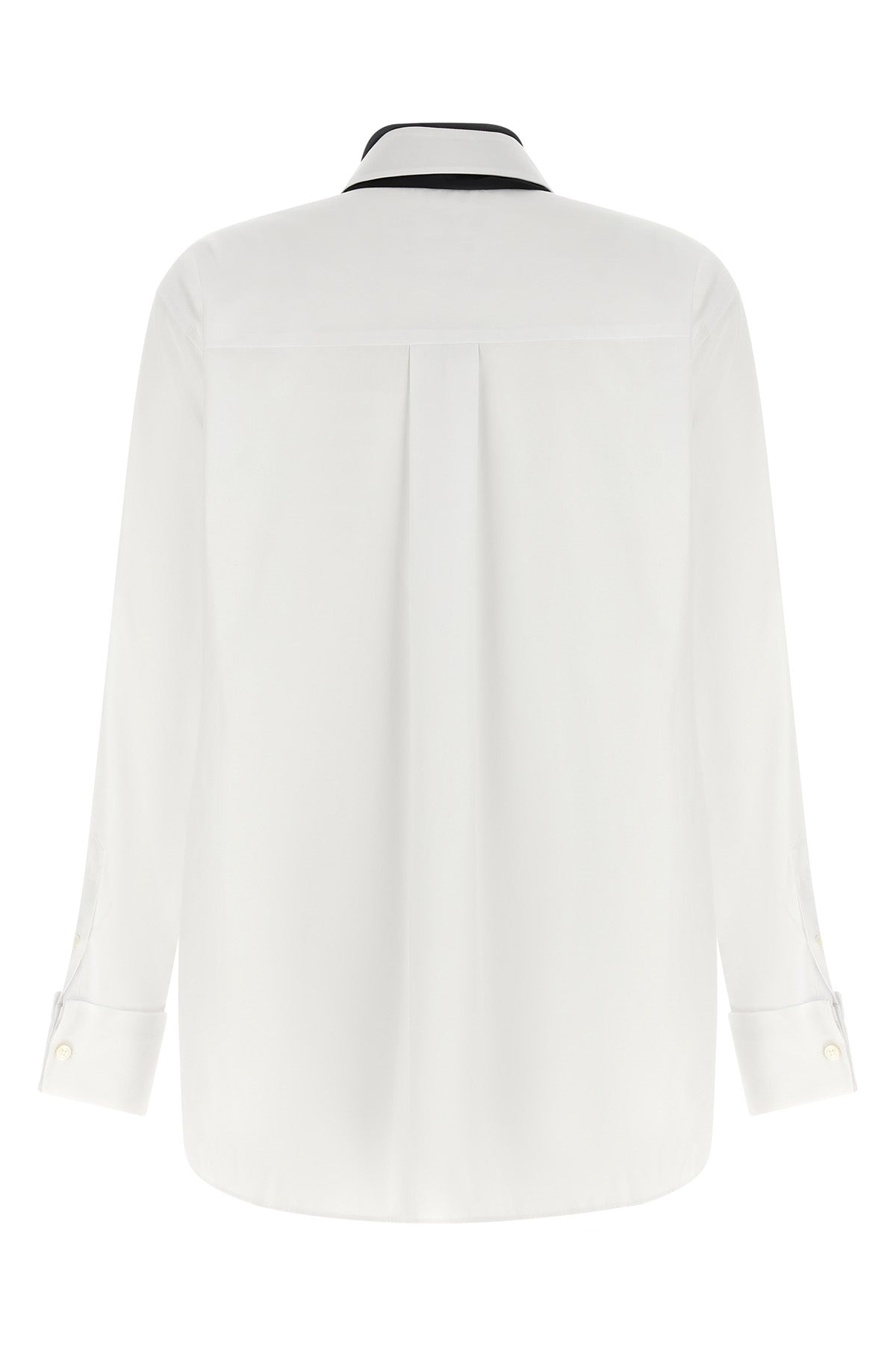 SACAI Poplin Shirt With Integrated Scarf