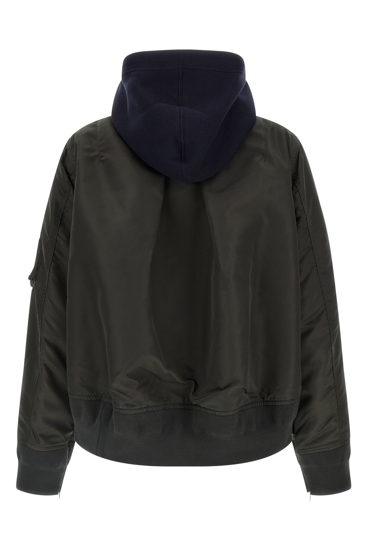 SACAI Hybrid Hoodie Bomber Details