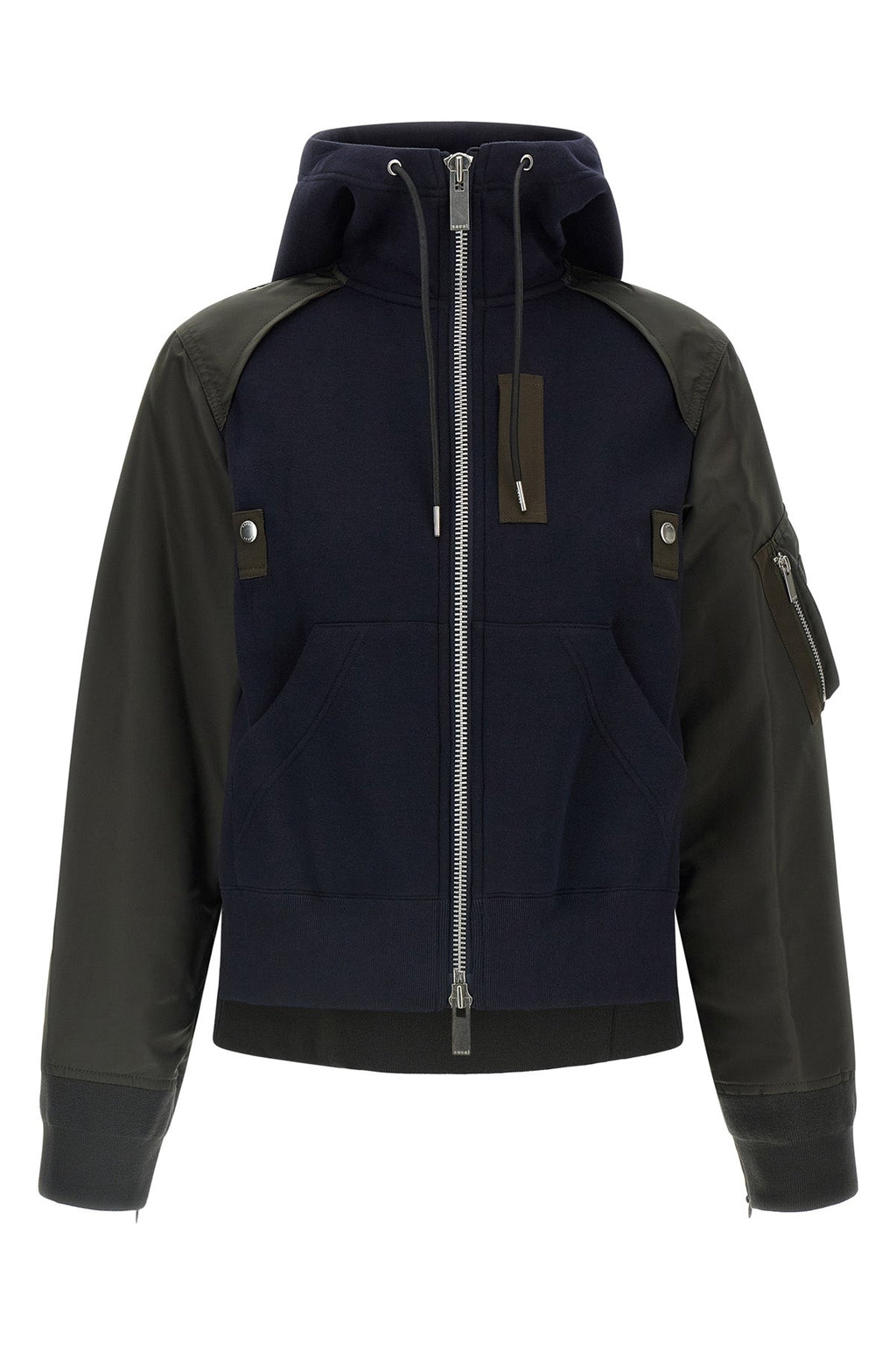 SACAI Hybrid Hoodie Bomber Details