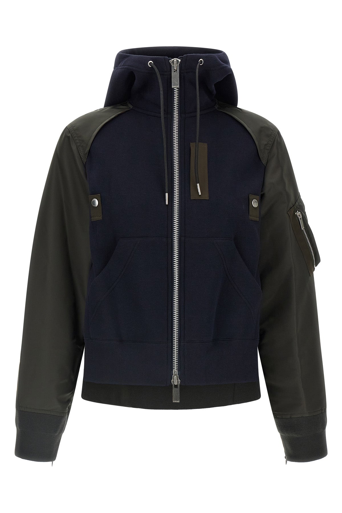 SACAI Hybrid Hoodie Bomber Details