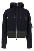 SACAI Hybrid Hoodie Silver-Tone Hardware