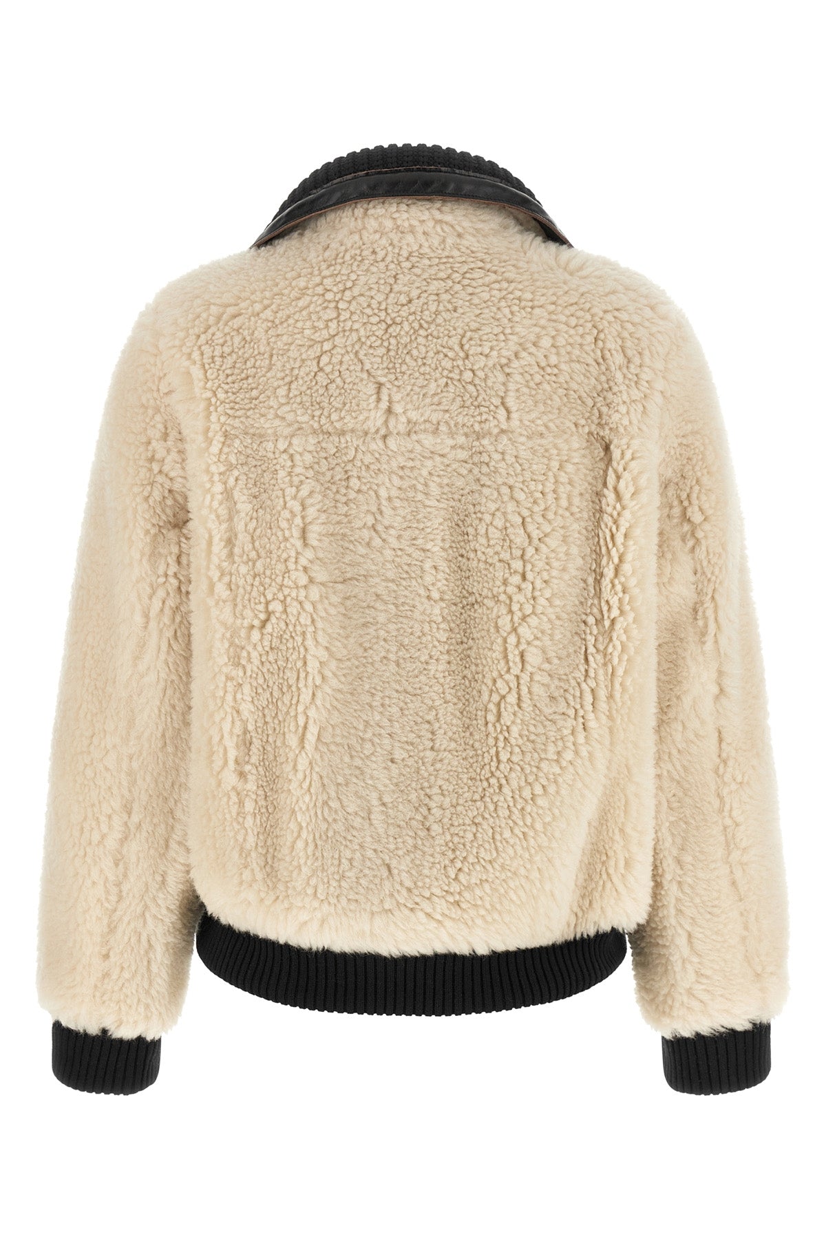 Wool-Blend Shearling-Effect Jacket