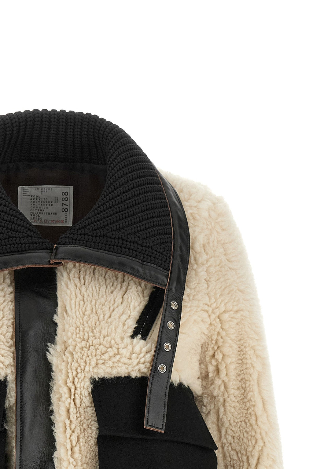 Wool-Blend Shearling-Effect Jacket