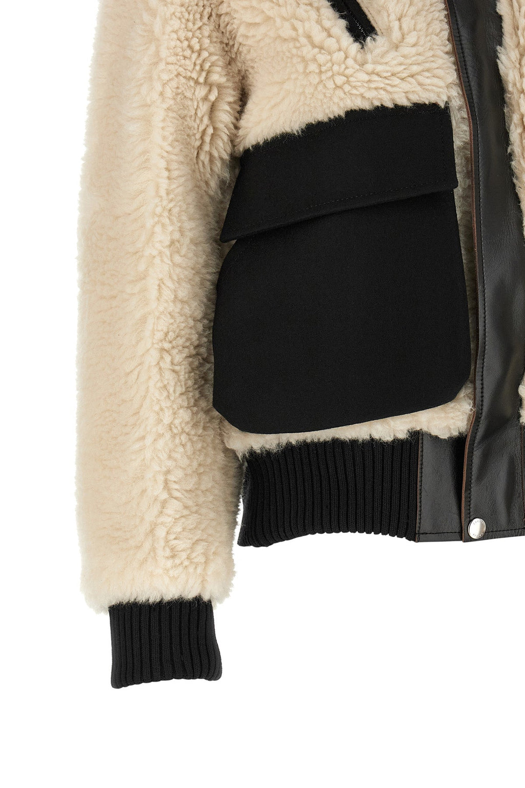 Wool-Blend Shearling-Effect Jacket