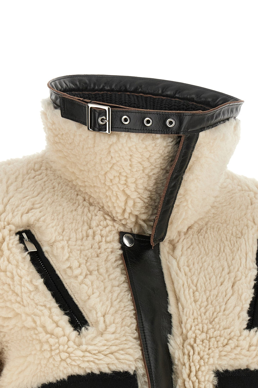 Wool-Blend Shearling-Effect Jacket