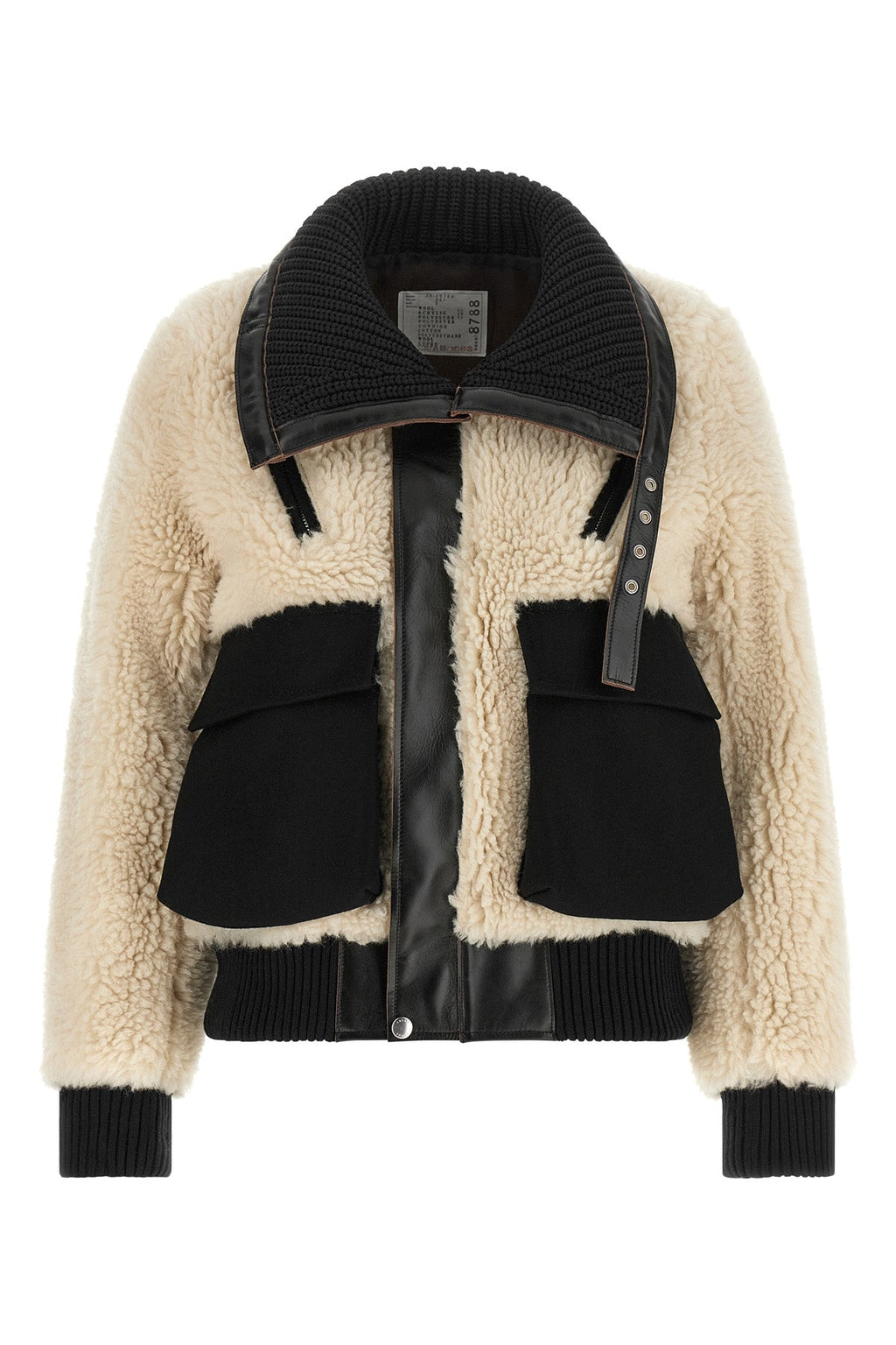 Wool-Blend Shearling-Effect Jacket
