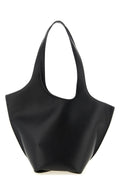 THE ATTICO Leather Shoulder Bag With Sculptural Silhouette