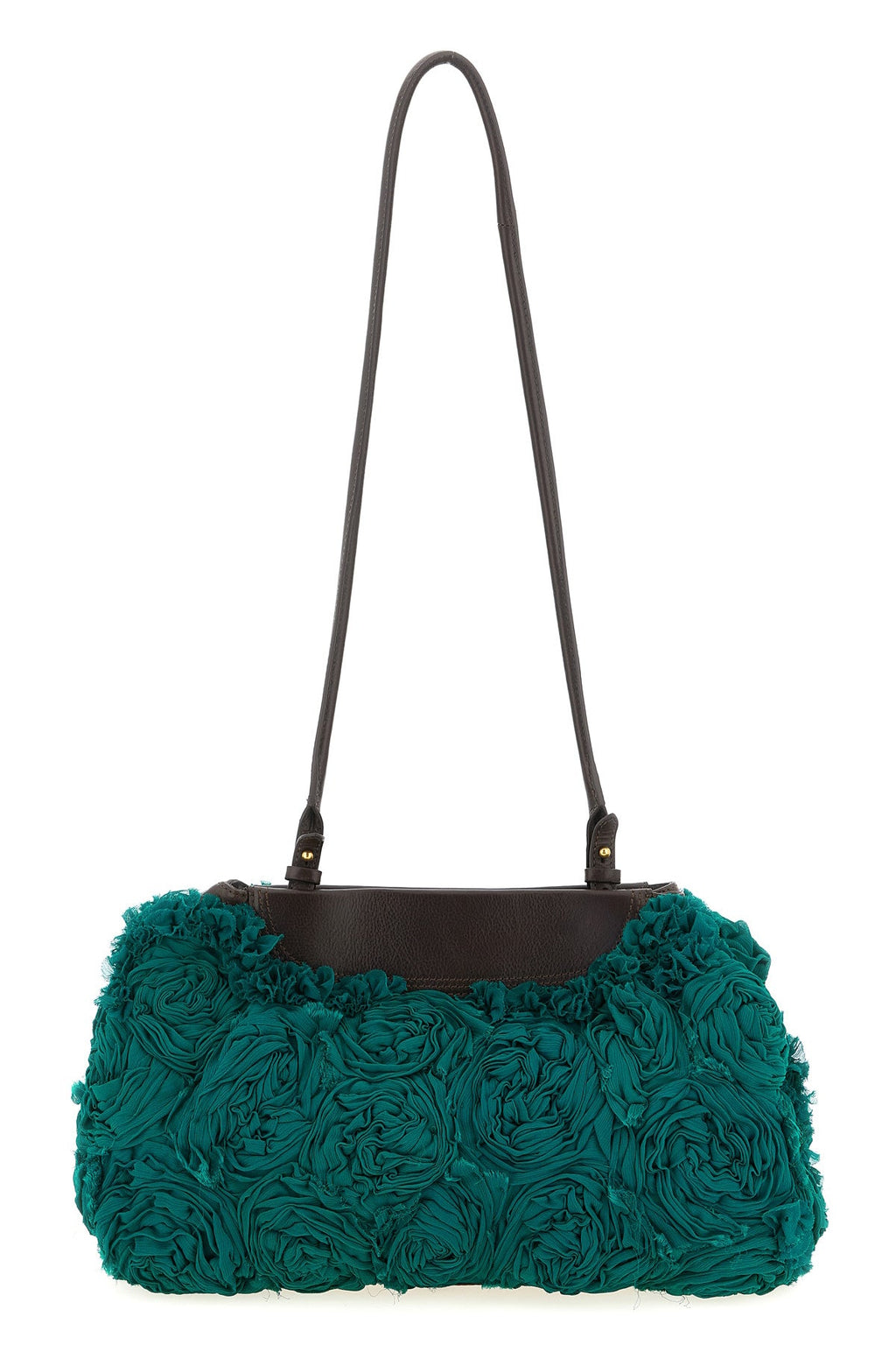 Dries Van Noten Clutch With 3D Floral Appliqués