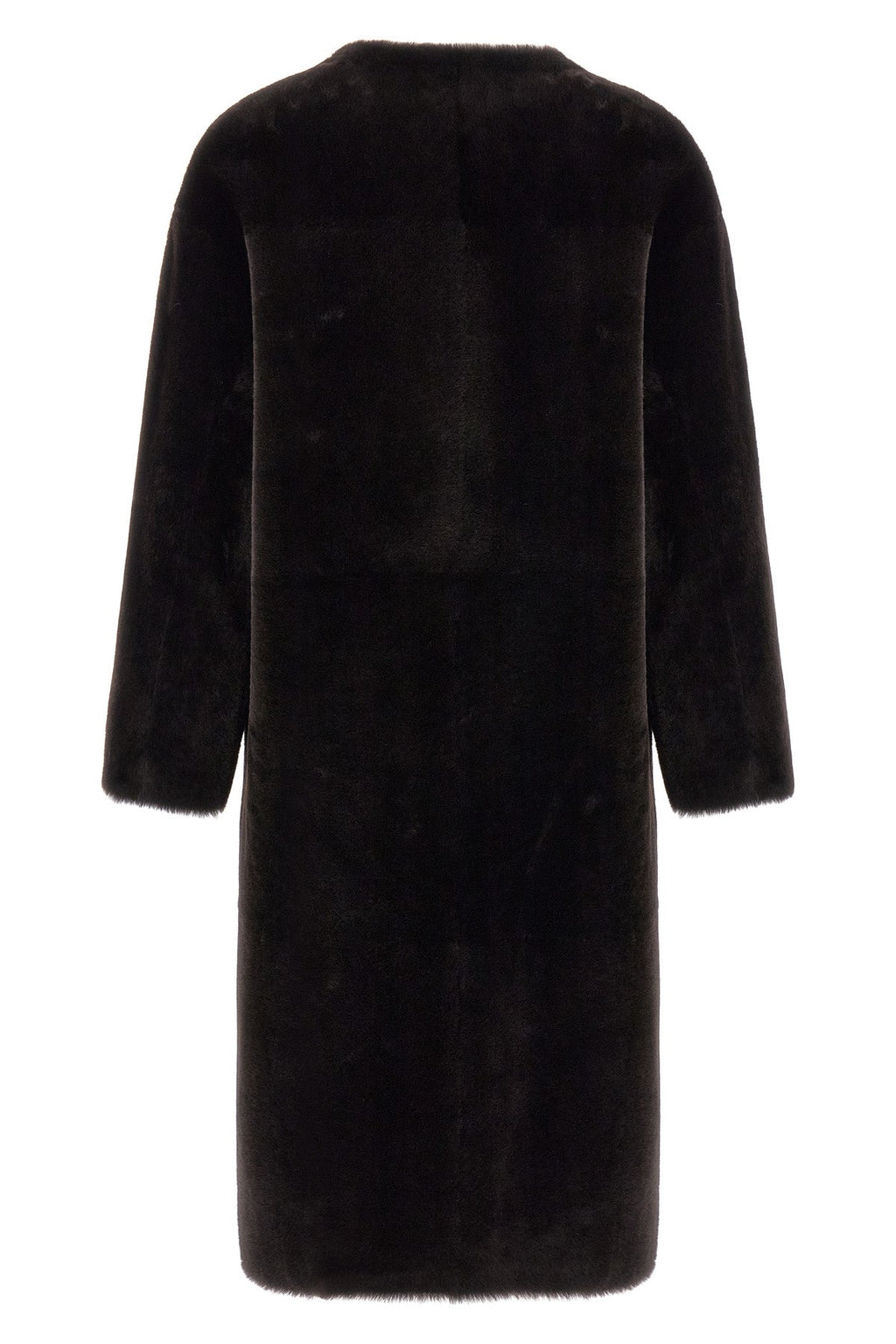Blancha Shearling Coat With Patch Pockets
