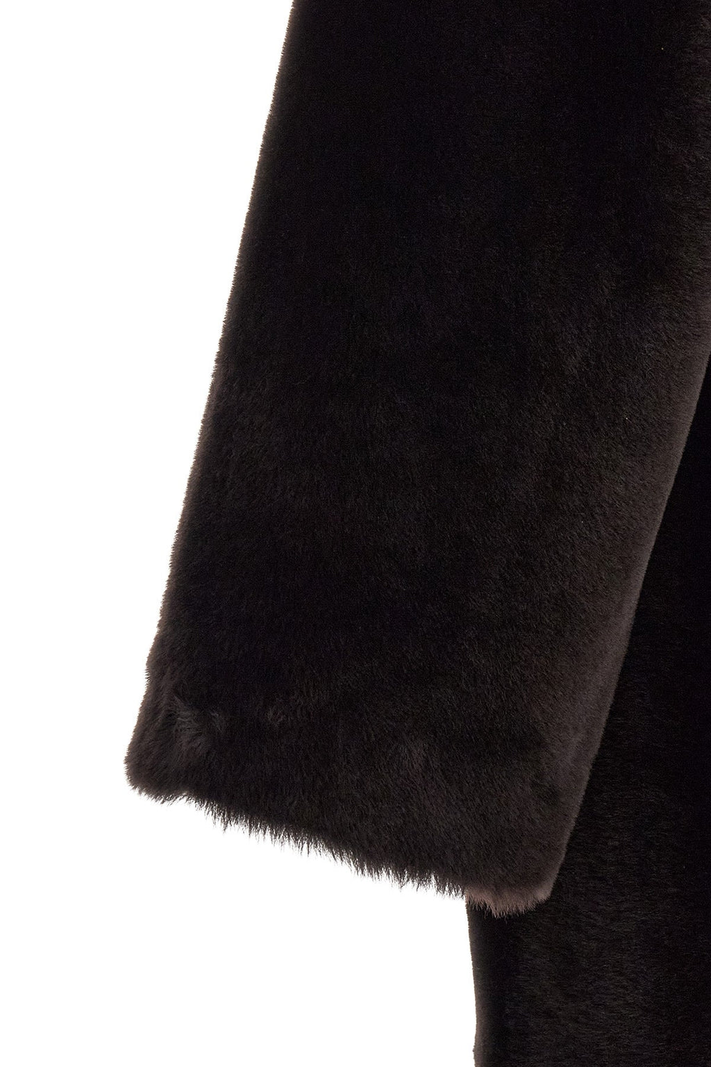 Blancha Shearling Coat With Patch Pockets