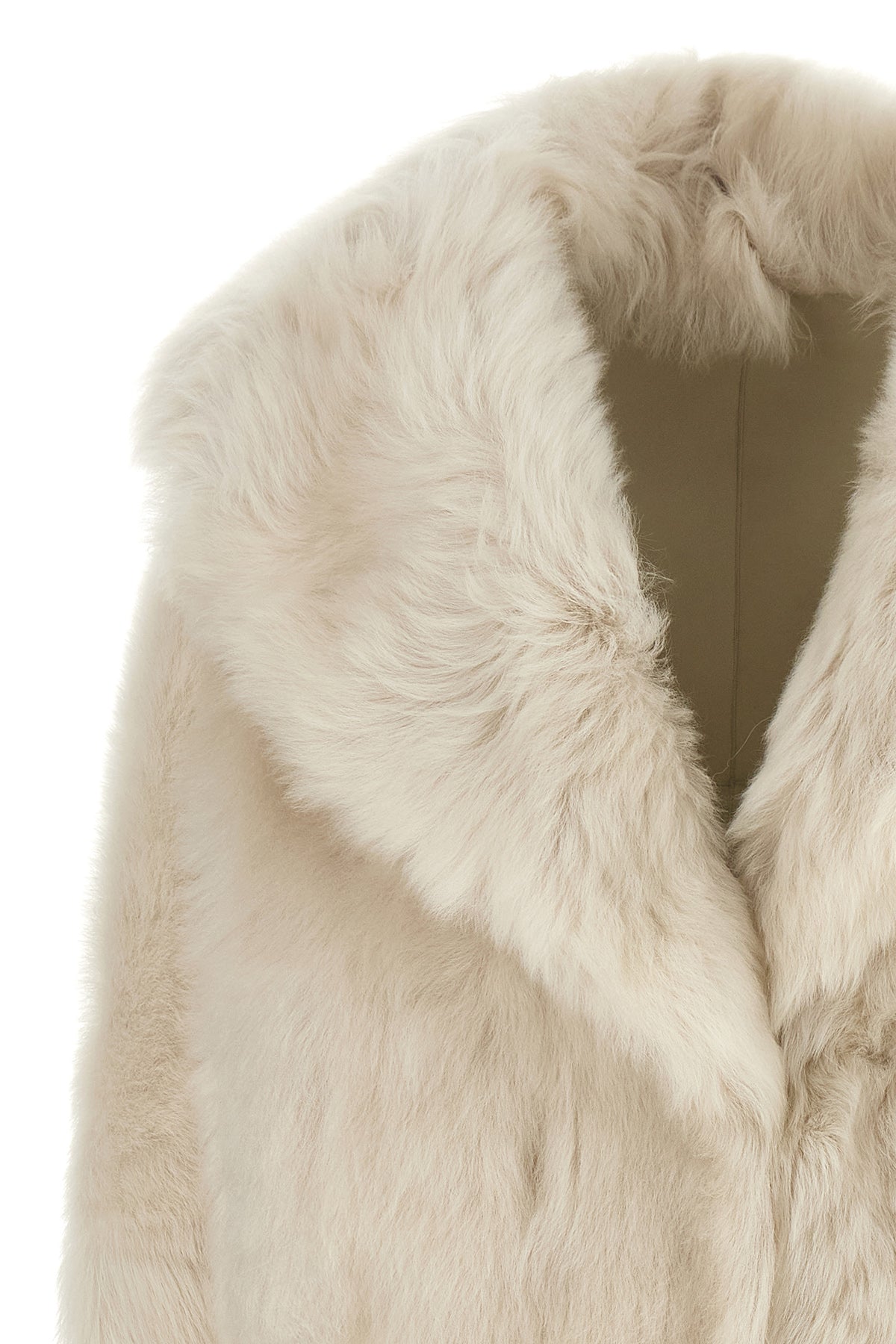 Blancha Shearling Jacket with Maxi Collar
