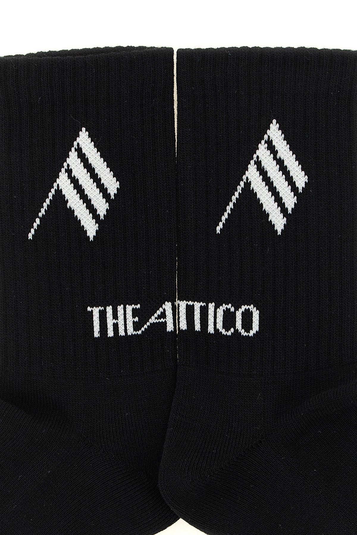 Logo intarsia socks