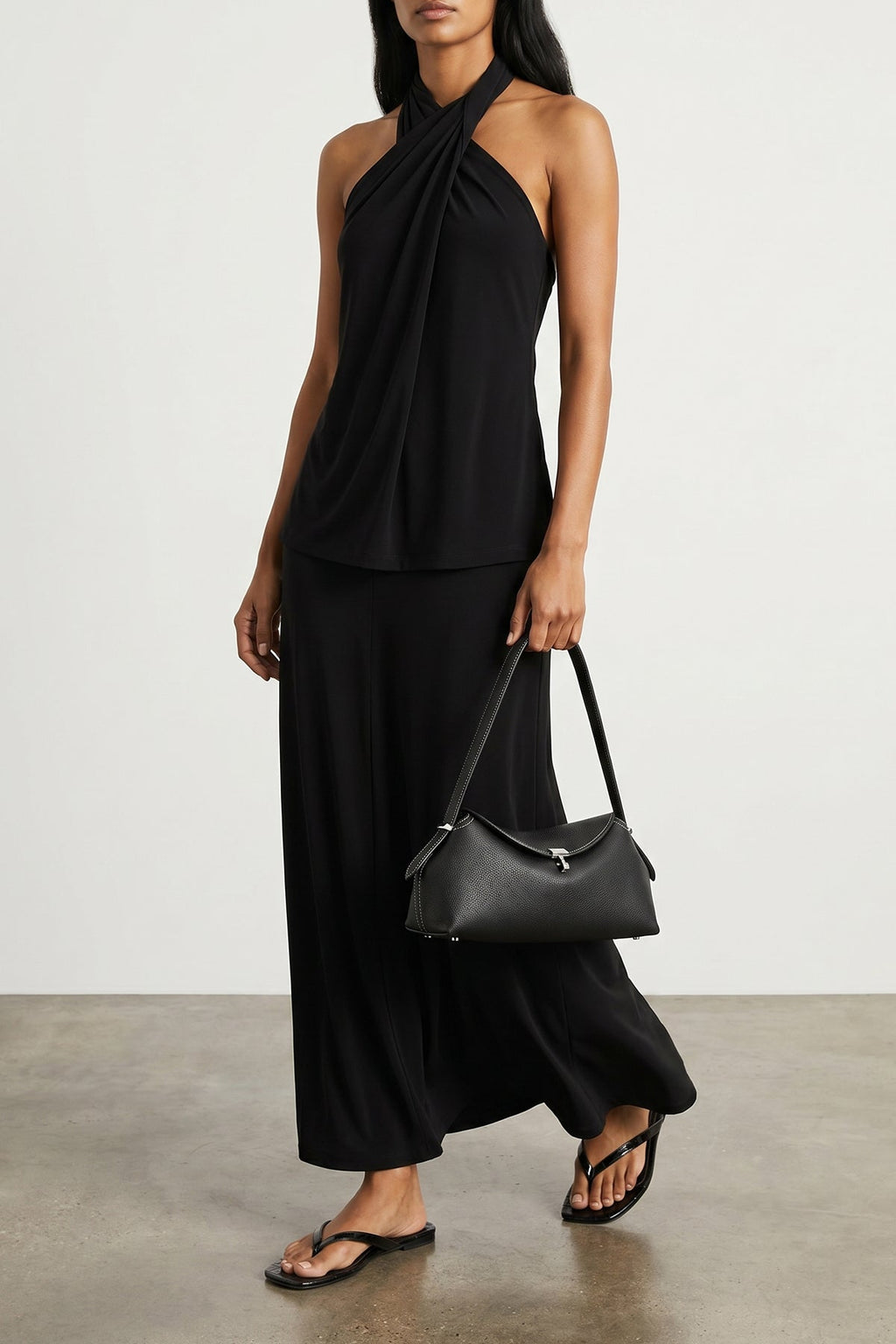TOTEME Shoulder bag with T-lock closure