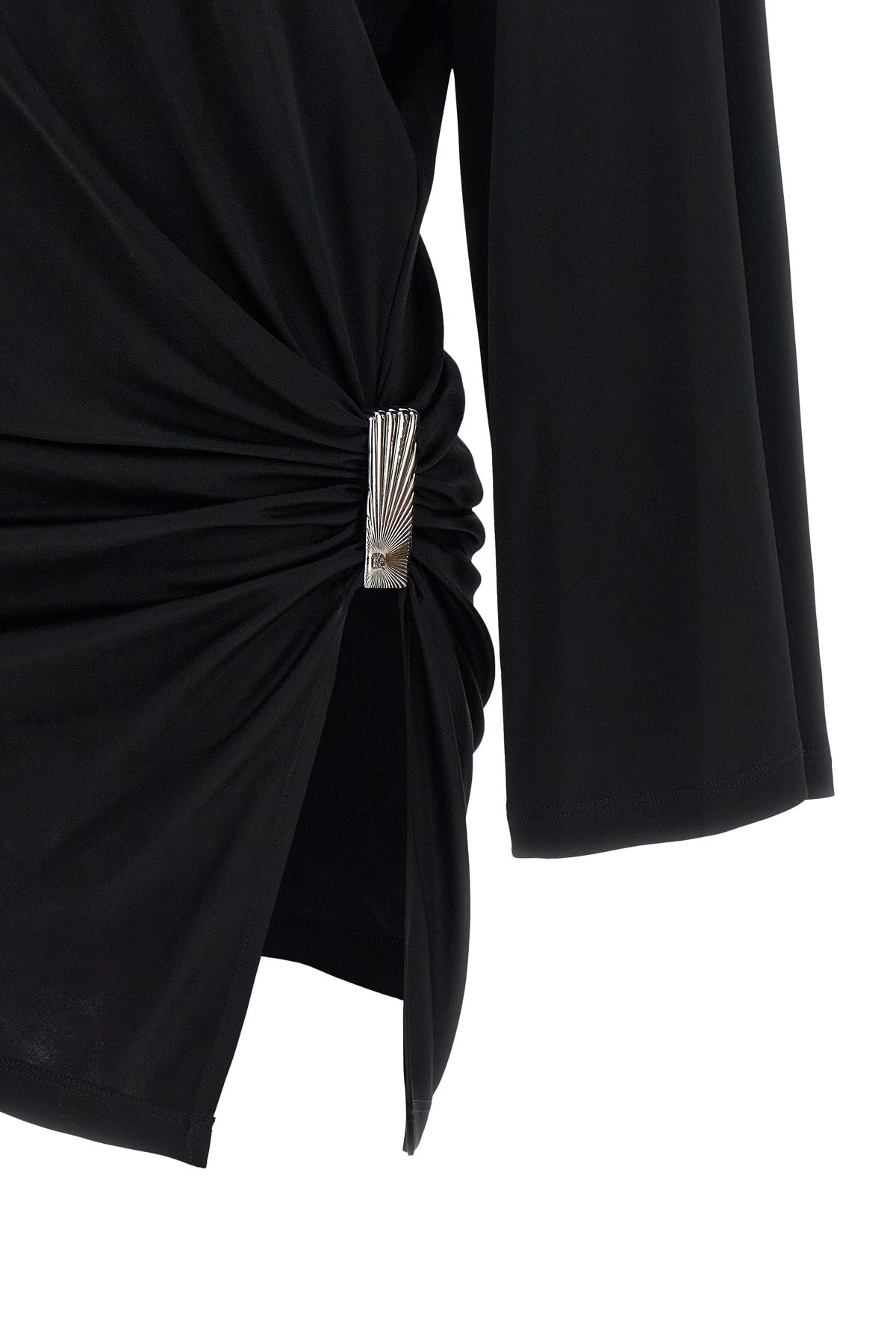 Metallic detail dress