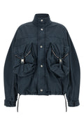 Utility Blue Bomber Jacket