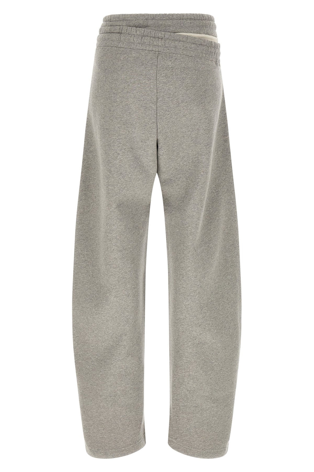 Asymmetrical double waist trousers