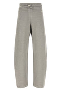 Asymmetrical double waist trousers