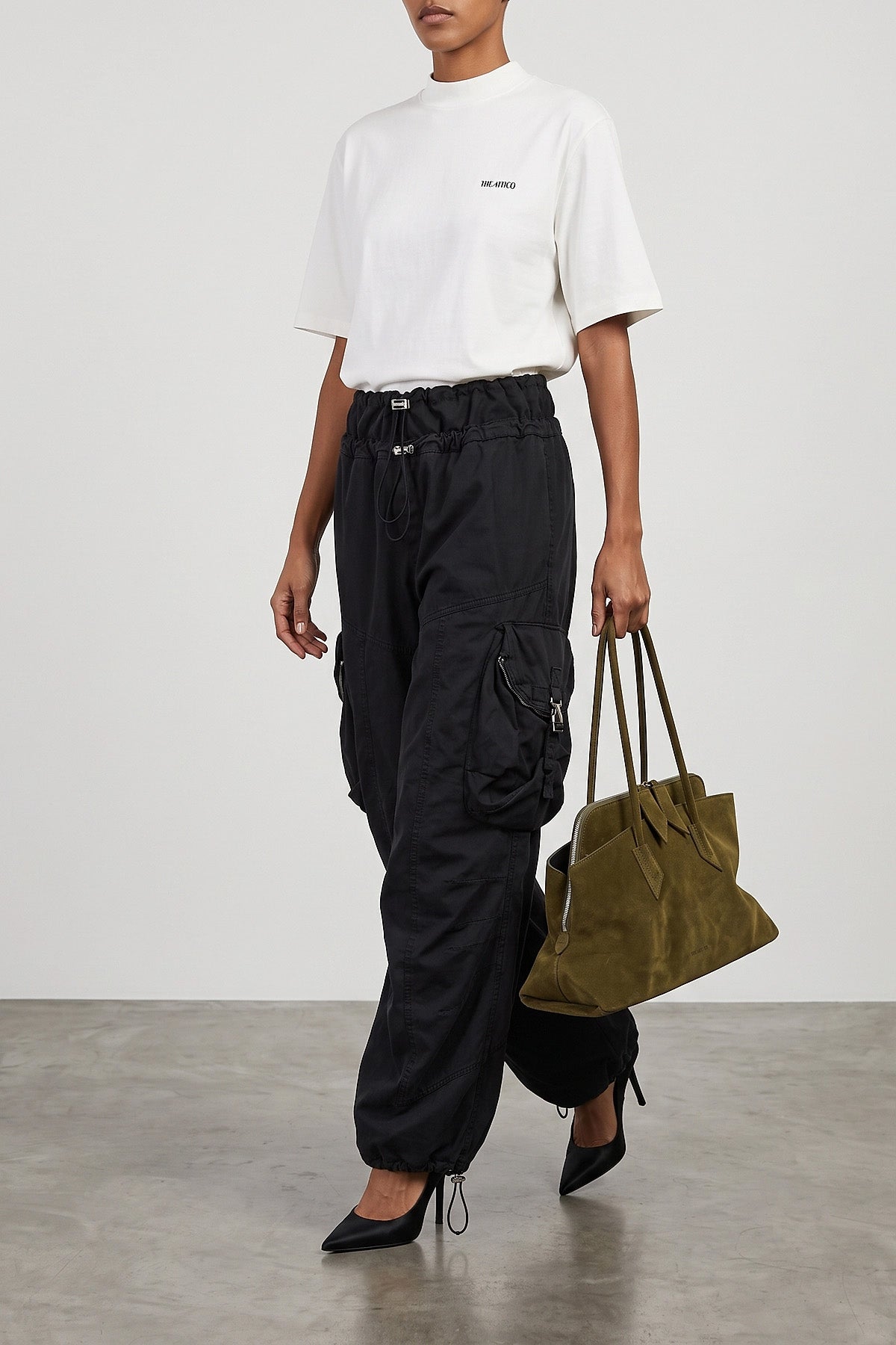 Mock-neck T-shirt