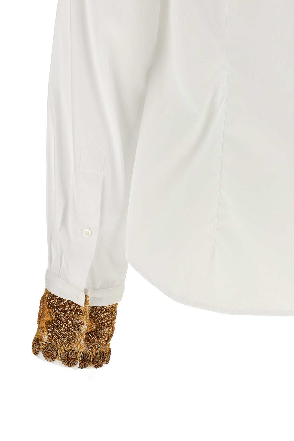 Embroidered Cuff Shirt