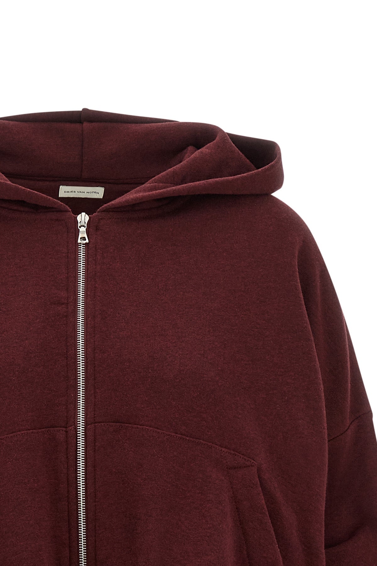 Dries Van Noten Hoodie With Draped Hem