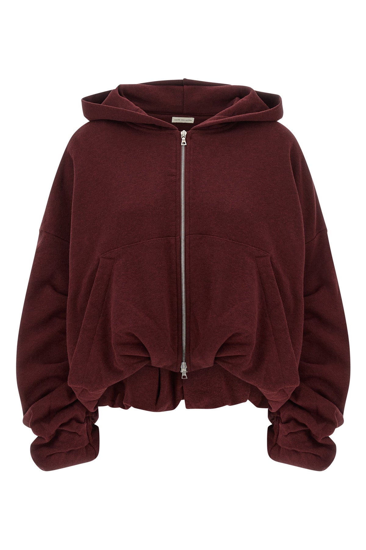 Dries Van Noten Hoodie With Draped Hem