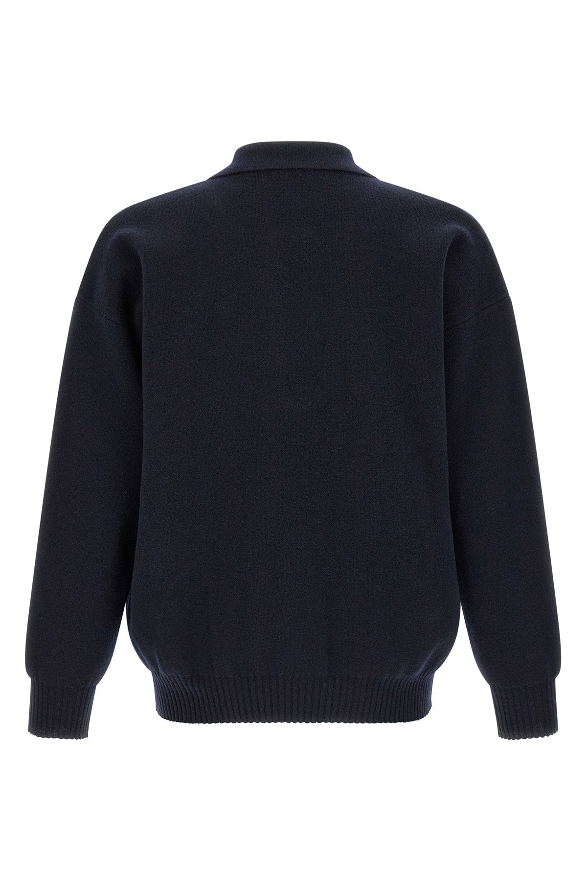 Roberto Collina Polo Sweater with Metal Zip Detail