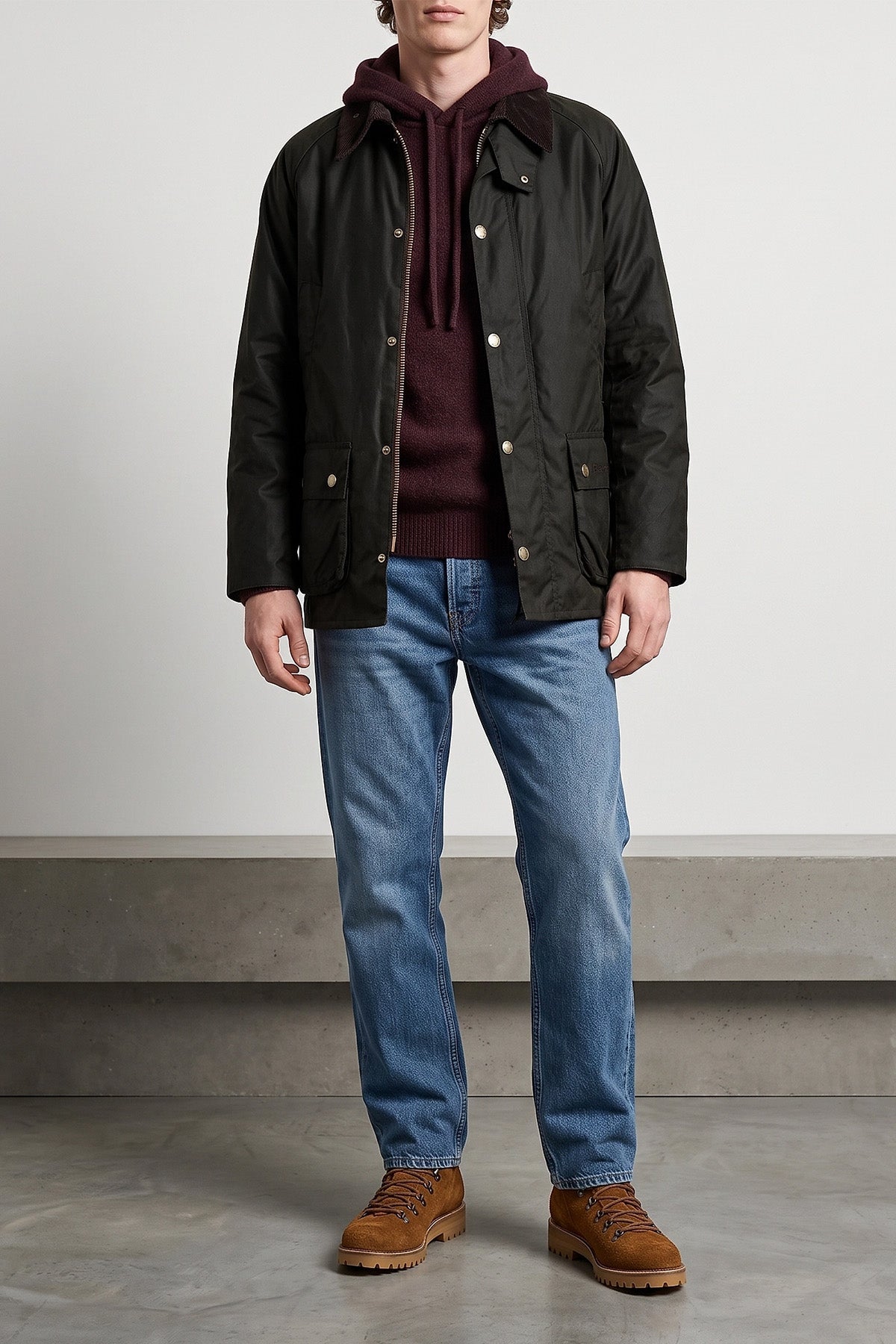 Roberto Collina Knit Hoodie With Ribbed Trims