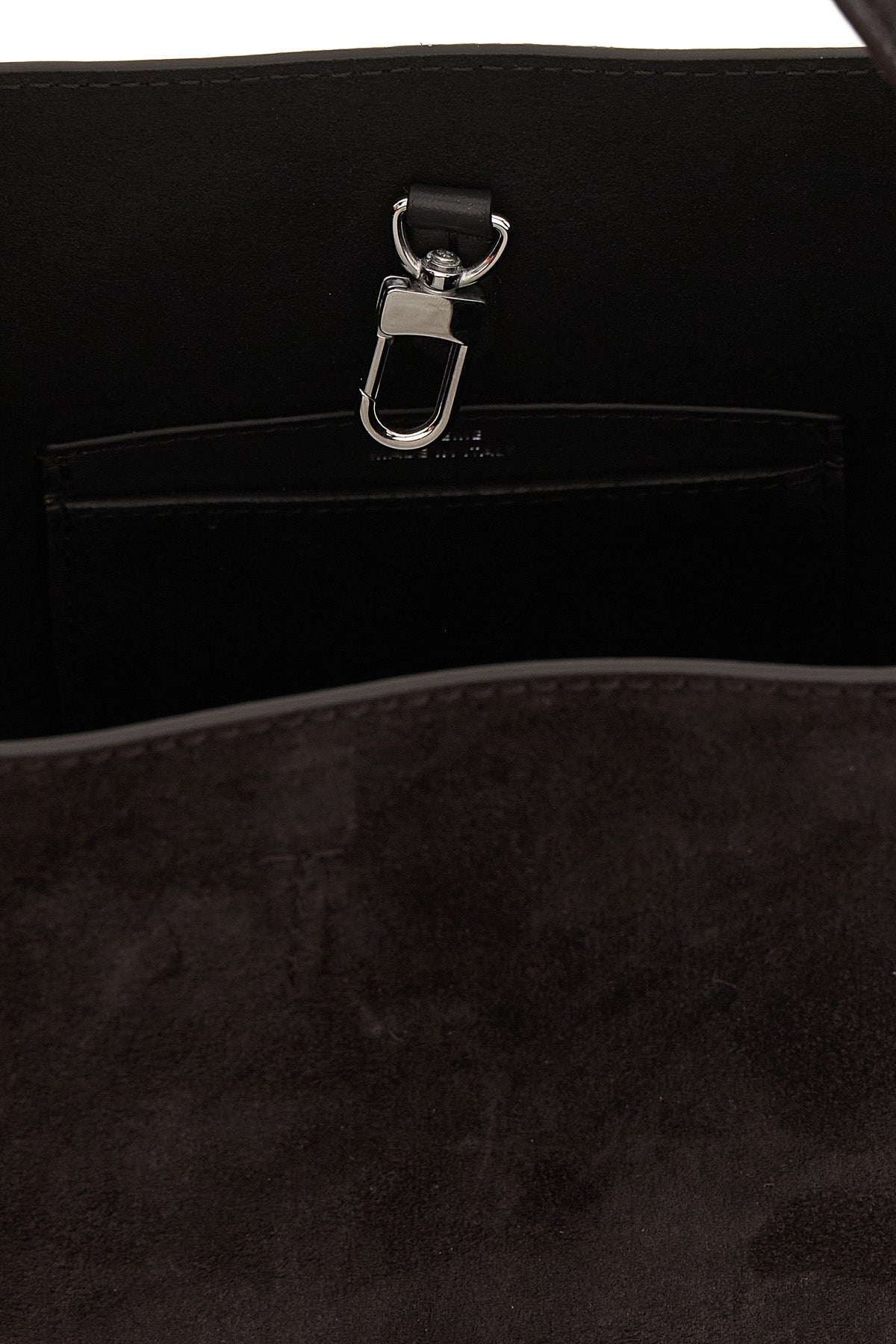 Small Belted Suede Tote