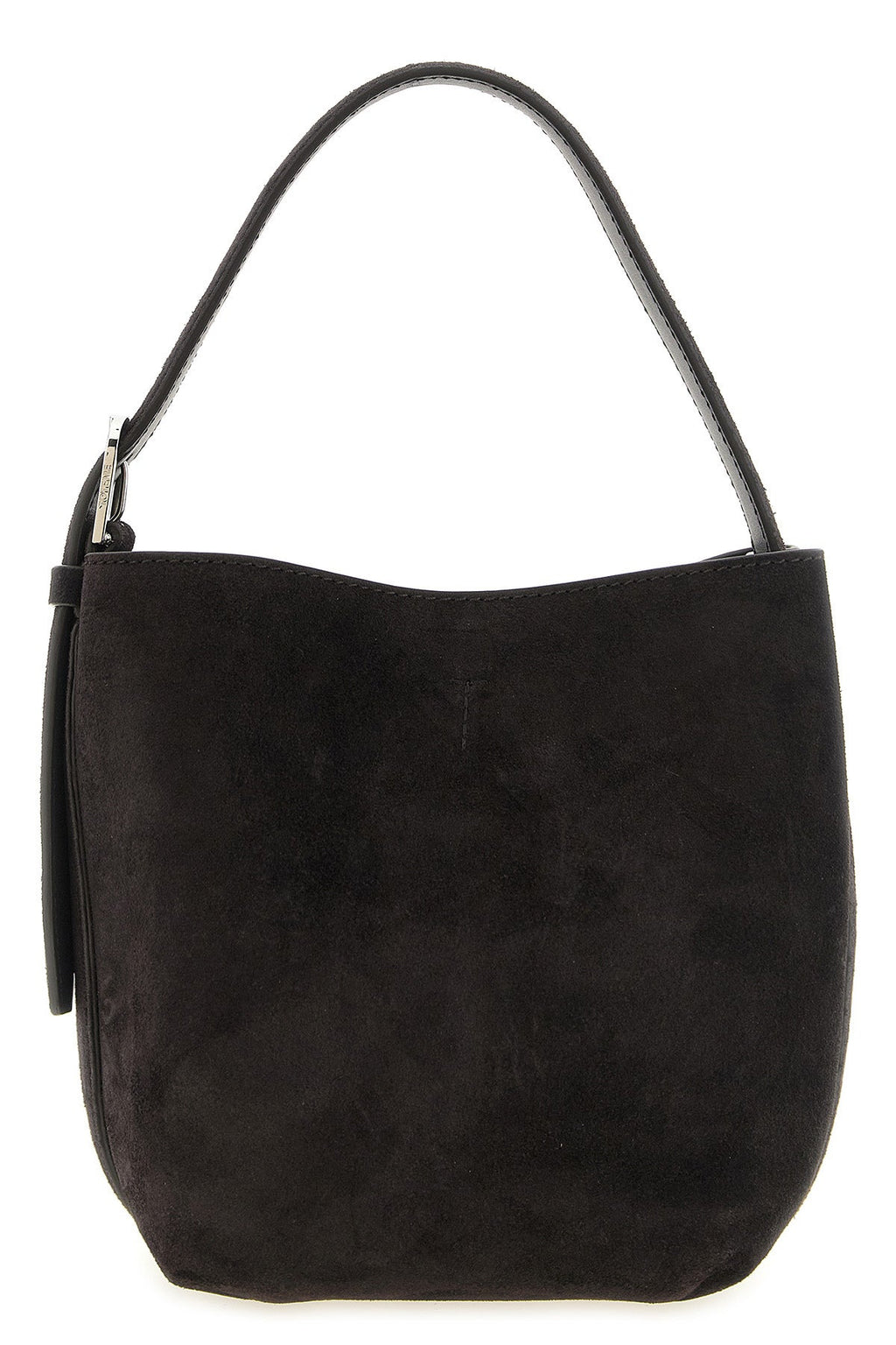 Small Belted Suede Tote