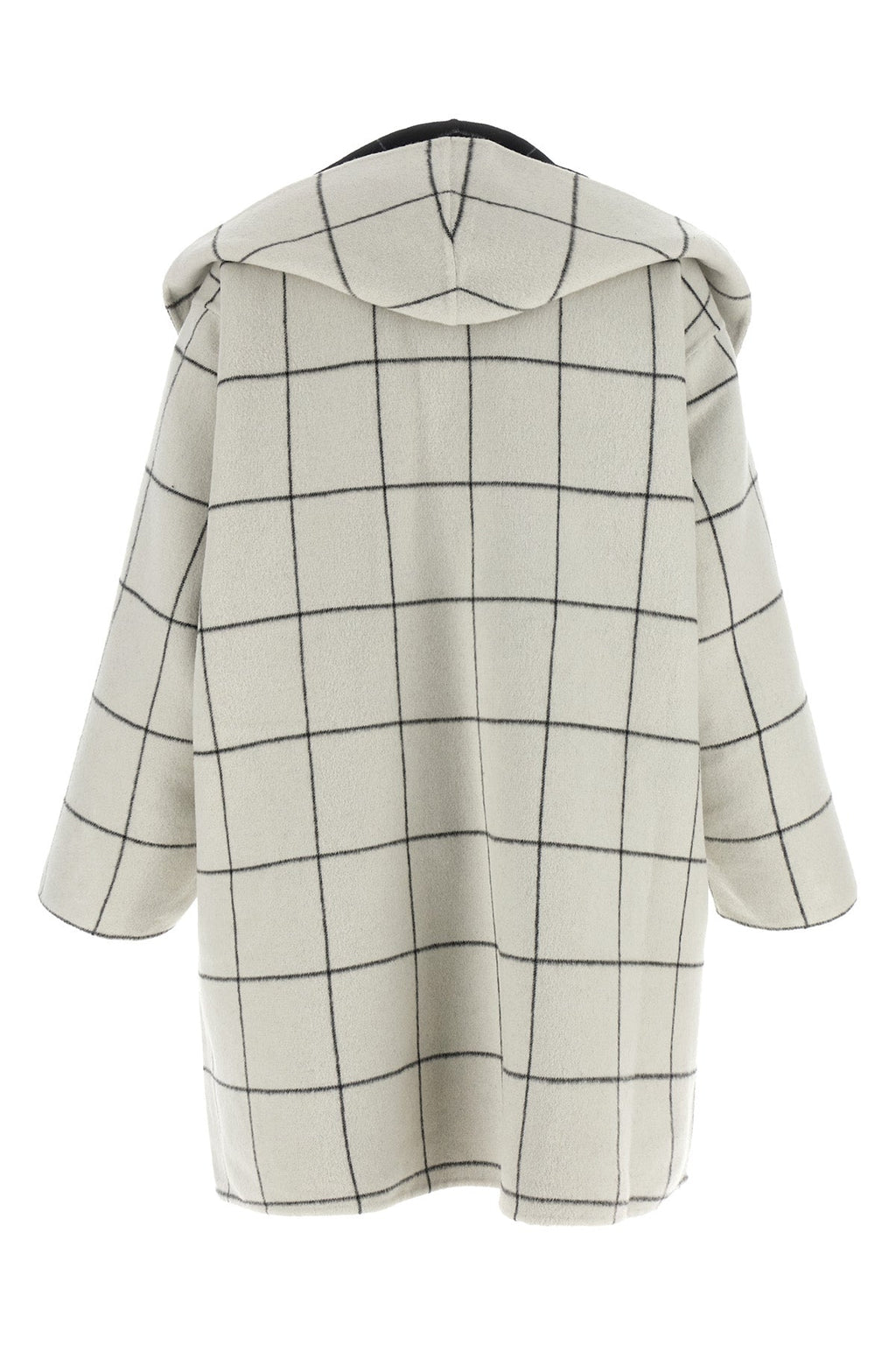 Reversible 'Windowpane Hoodie' Coat