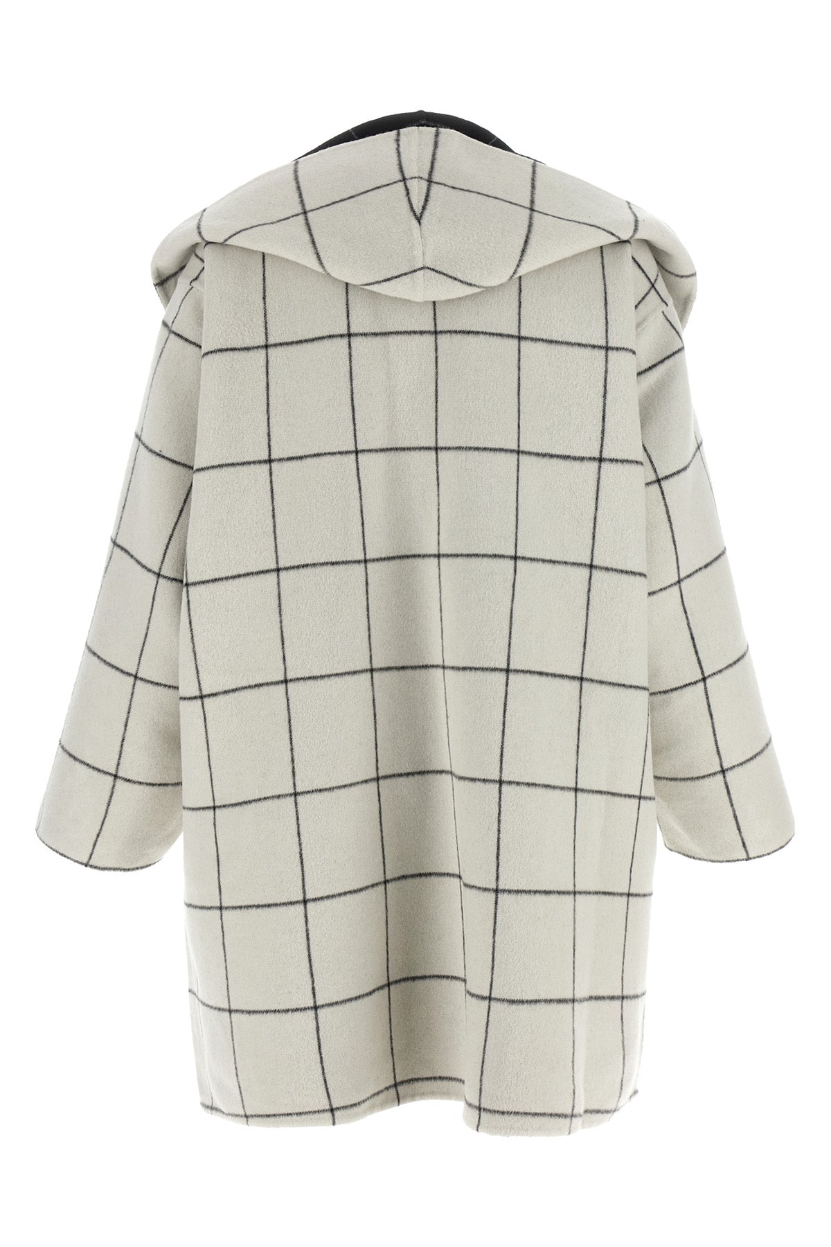 Reversible 'Windowpane Hoodie' Coat