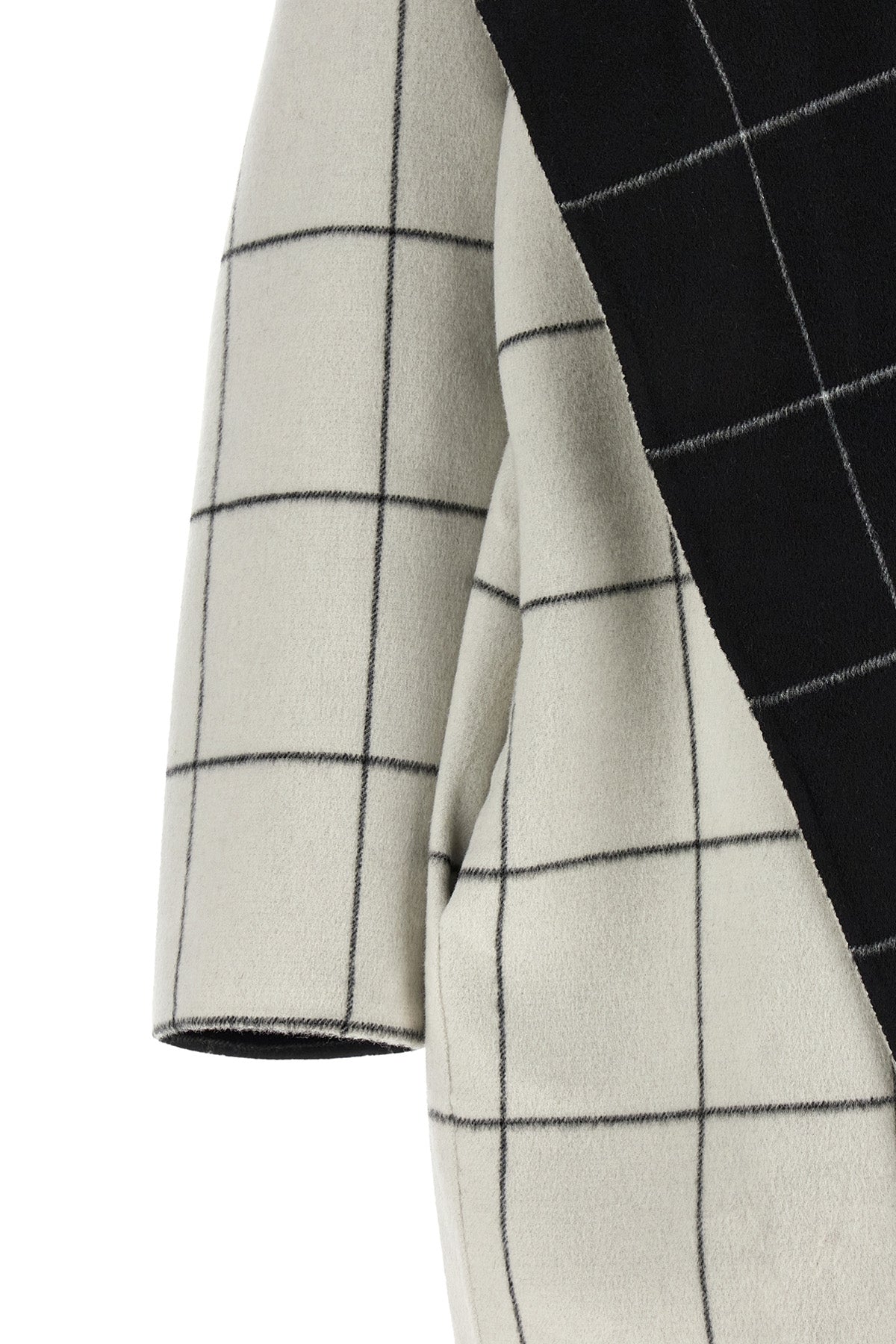 Reversible 'Windowpane Hoodie' Coat