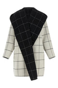 Reversible 'Windowpane Hoodie' Coat