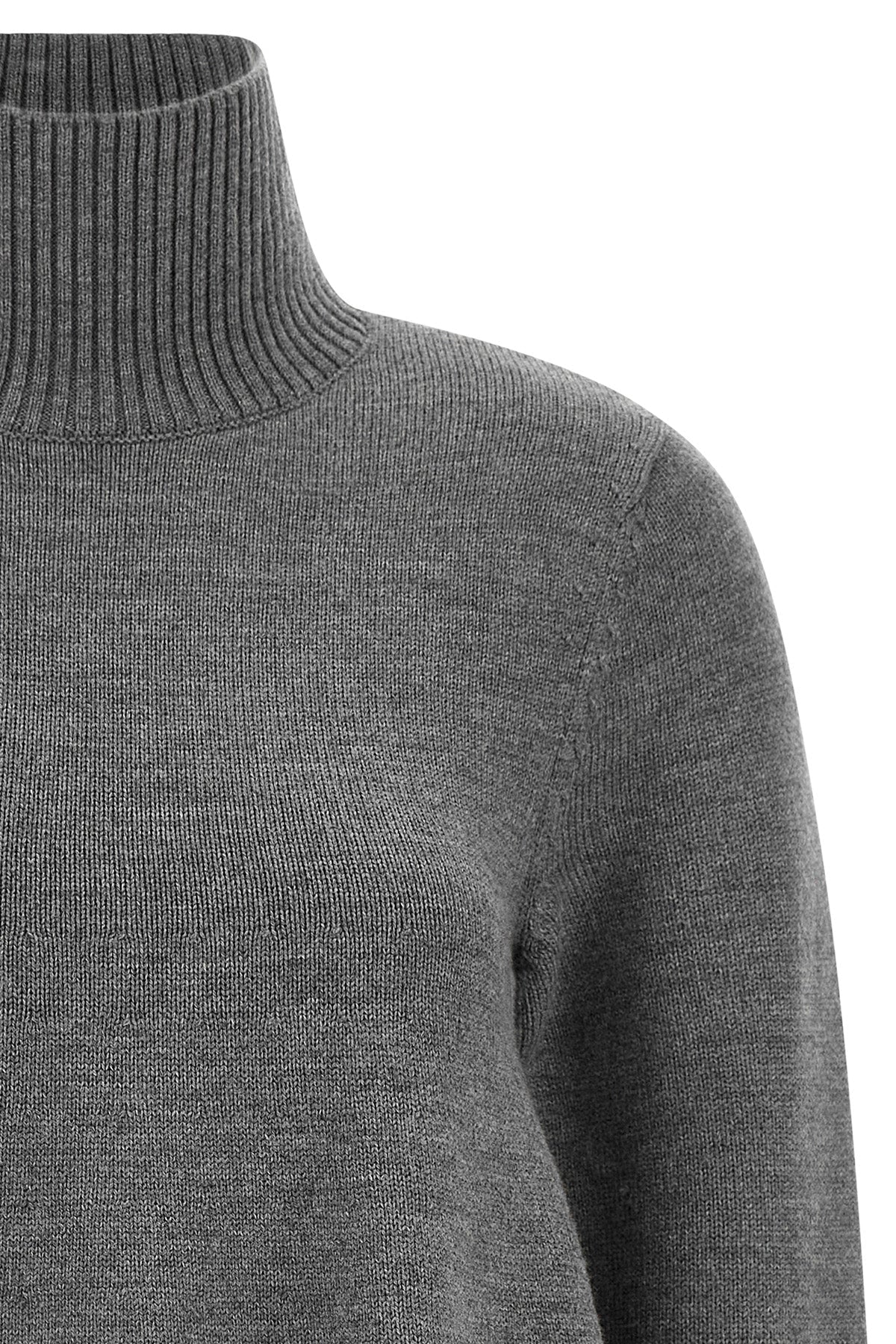Flared Turtleneck Knit