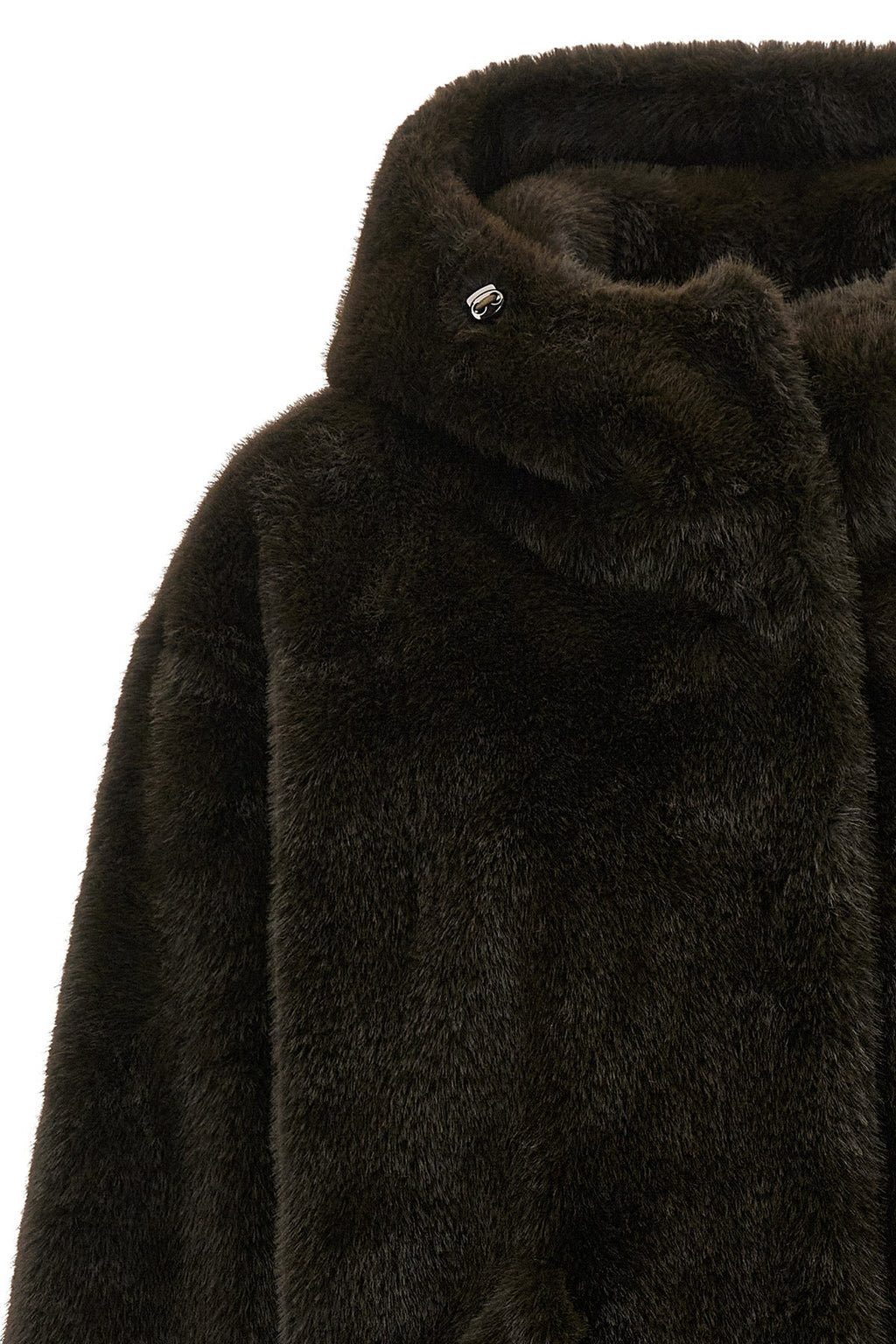 Hooded Faux Fur Jacket