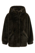 Hooded Faux Fur Jacket