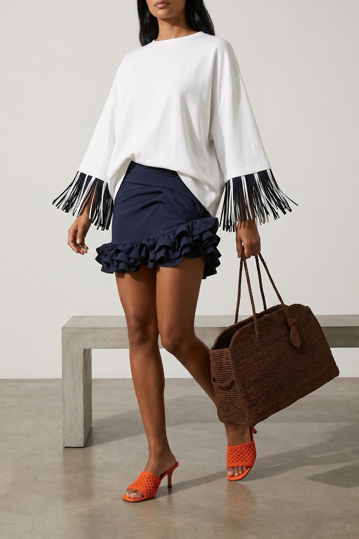 JACQUEMUS 'Le Grand Turismo Raphia' Tote Bag