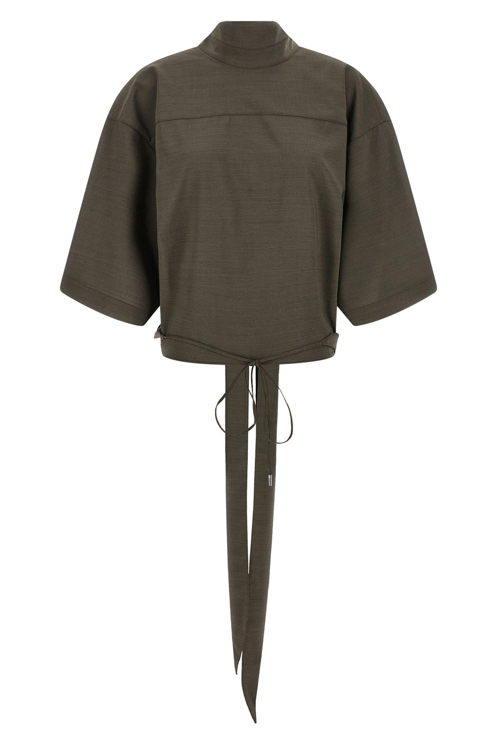 JACQUEMUS Wool Blouse With Scarf Collar