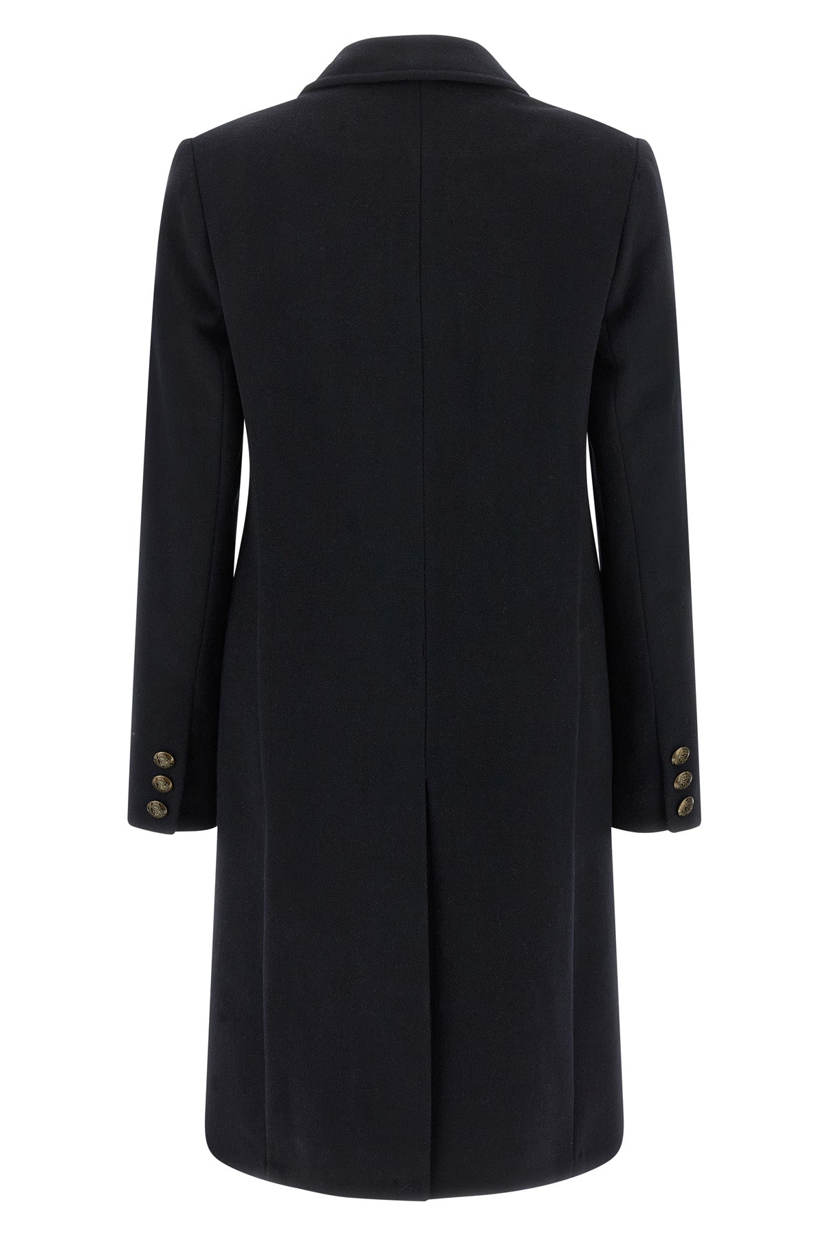 Crested Wool and Cashmere Coat