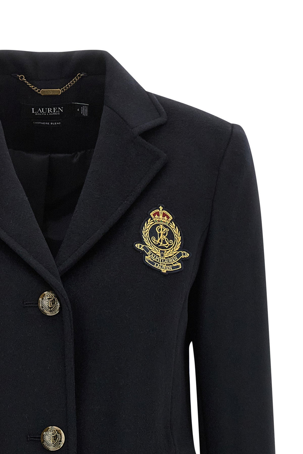 Crested Wool and Cashmere Coat