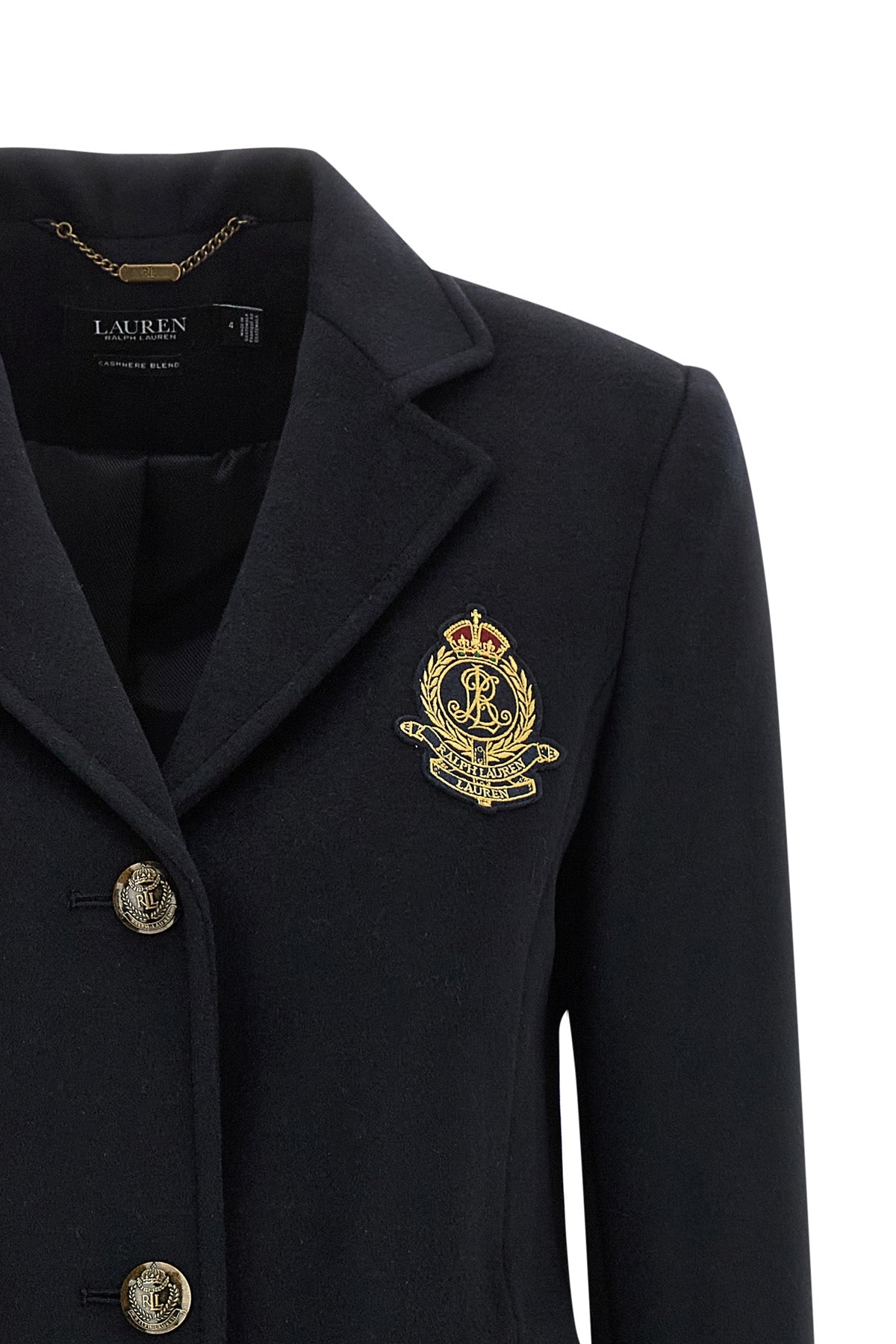 Crested Wool and Cashmere Coat