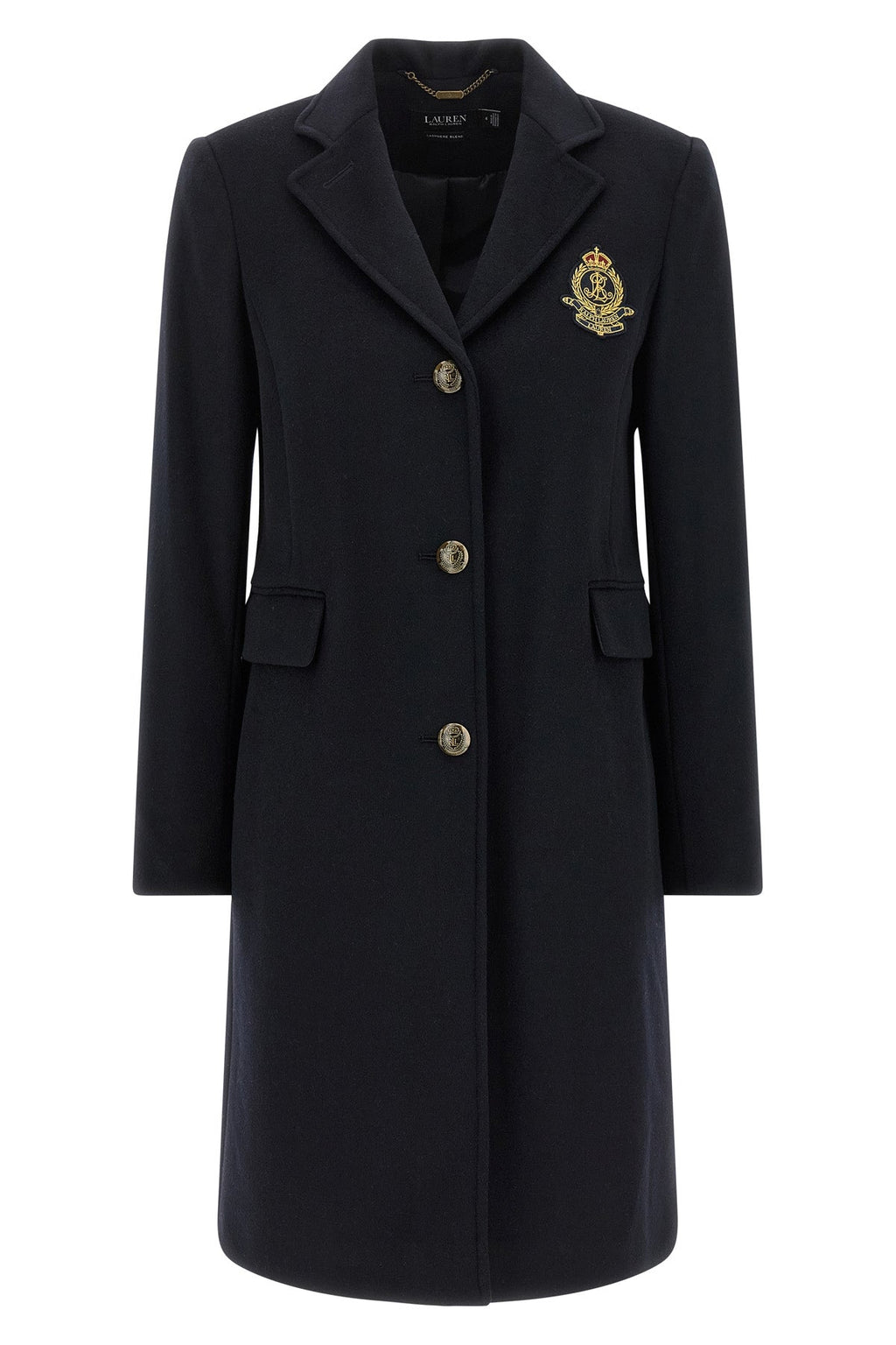 Crested Wool and Cashmere Coat
