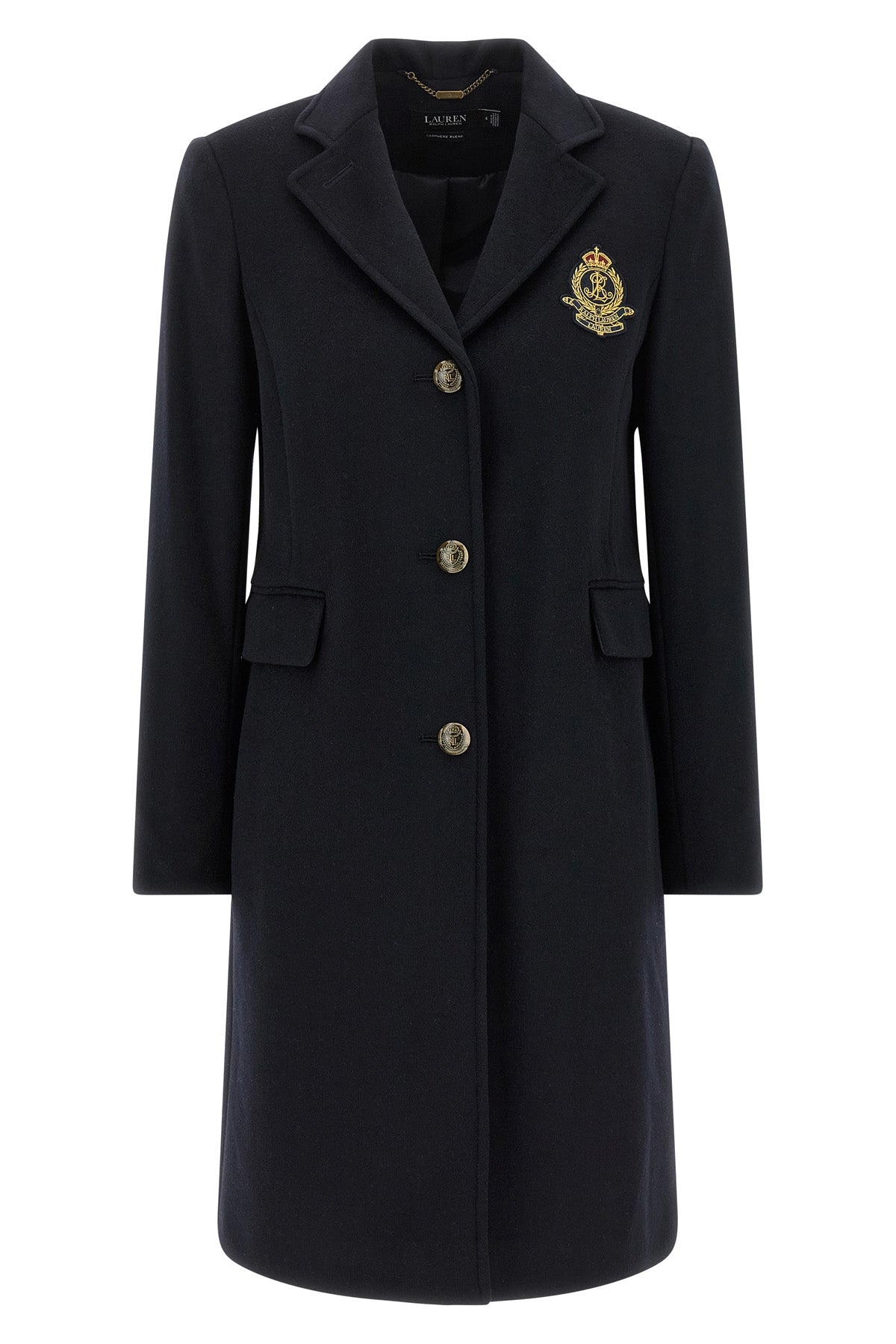 Crested Wool and Cashmere Coat
