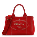 Canapa Small Logo Tote Rosso Talco