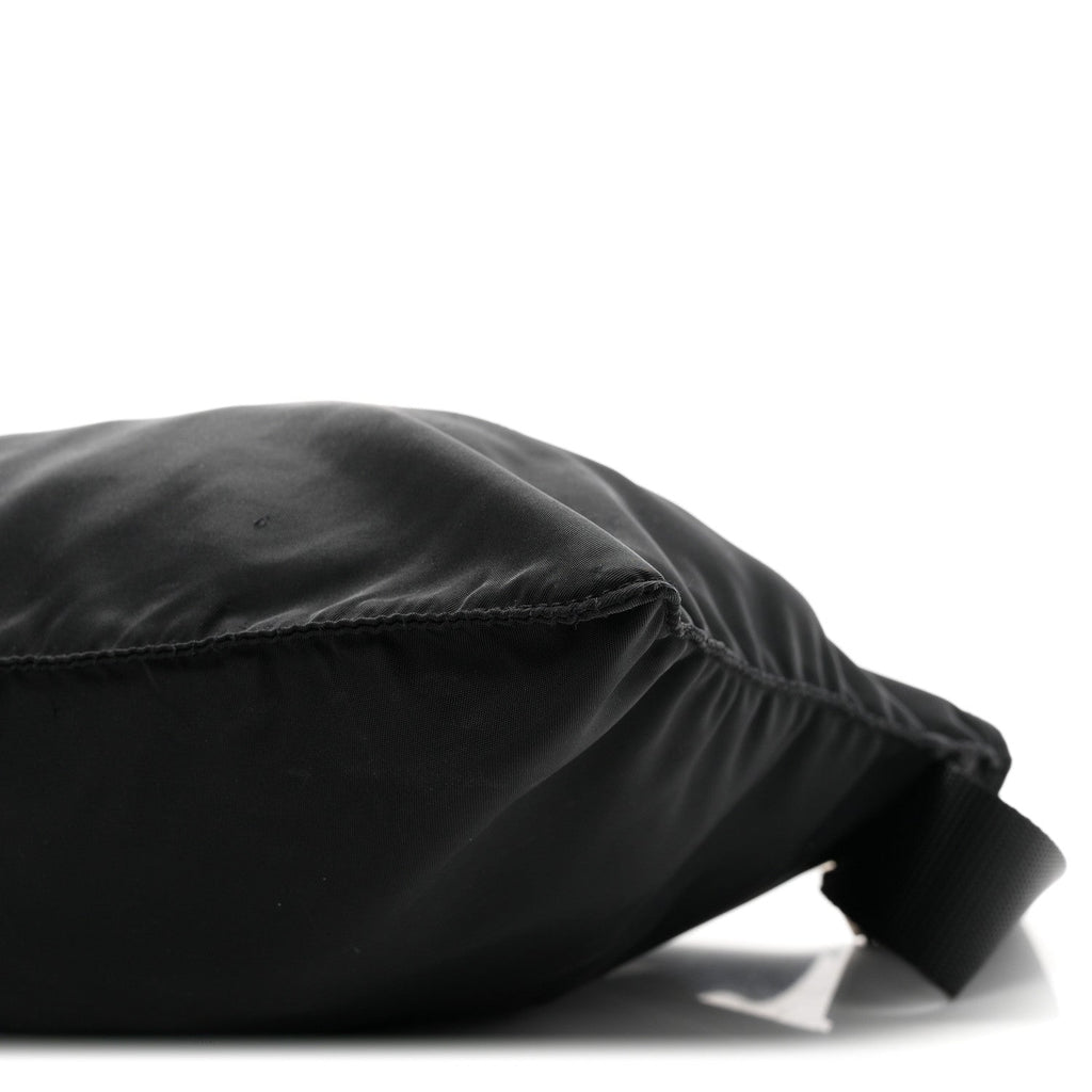 Nylon Vela Flat Messenger Bag Black