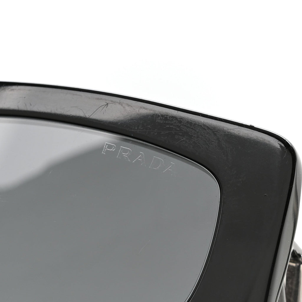 Acetate Sunglasses SPR 14Y Black Slate Gray