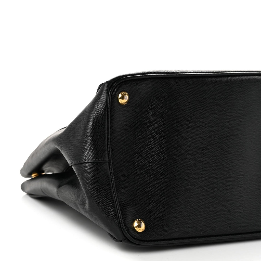 Saffiano Lux Large Tote Black
